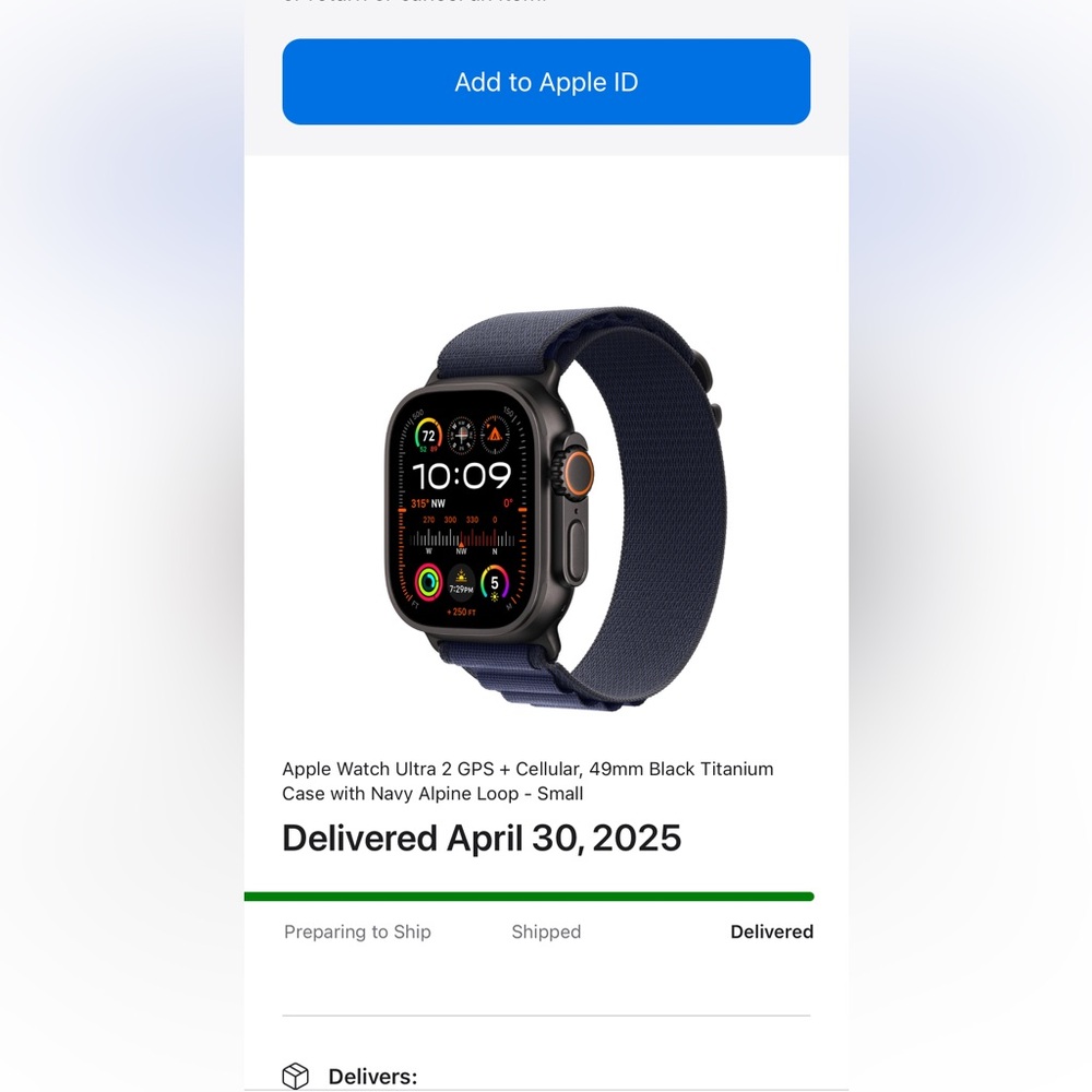 Apple Smartwatch Black and Blue Sleek Design